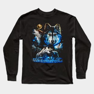 Wolf Pack Kids Long Sleeve T-Shirt